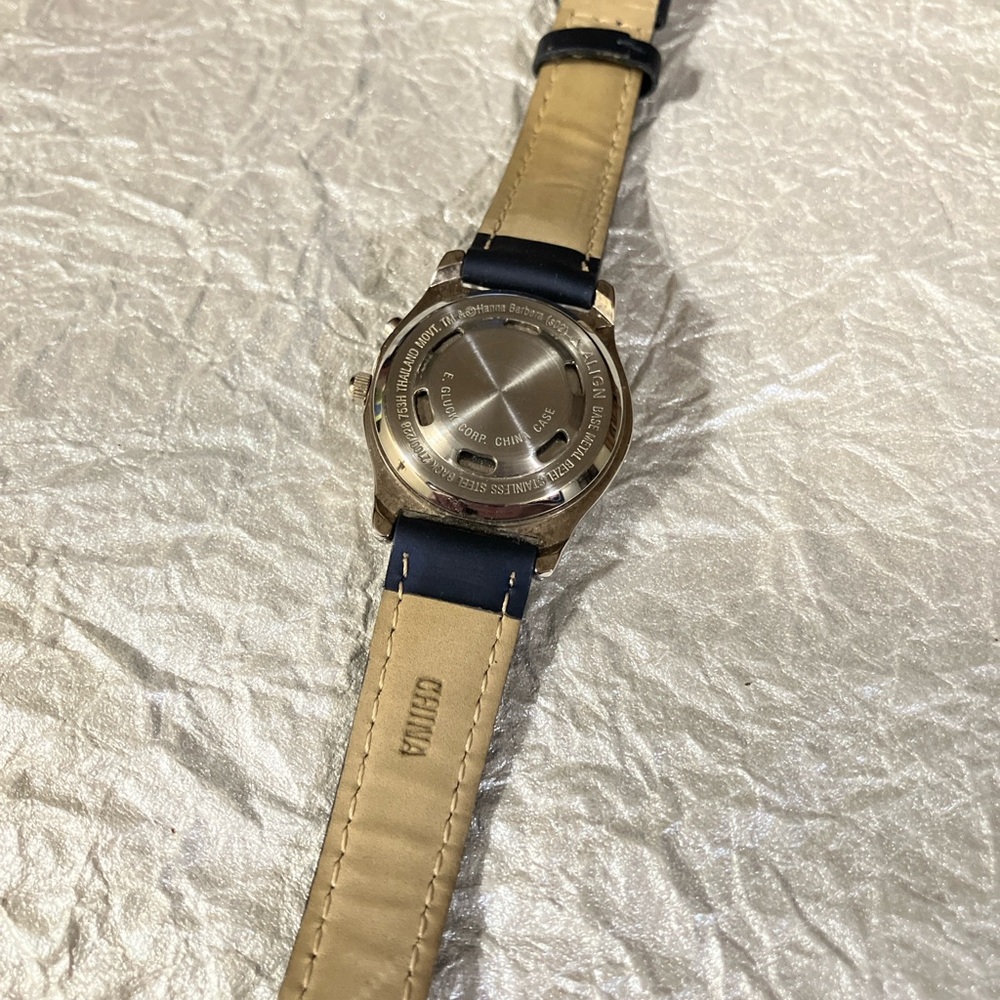 Rare Vintage WORKING MUSICAL Armitron Scooby-Doo Watch with ORIGINAL Navy Strap - Picture 3 of 4